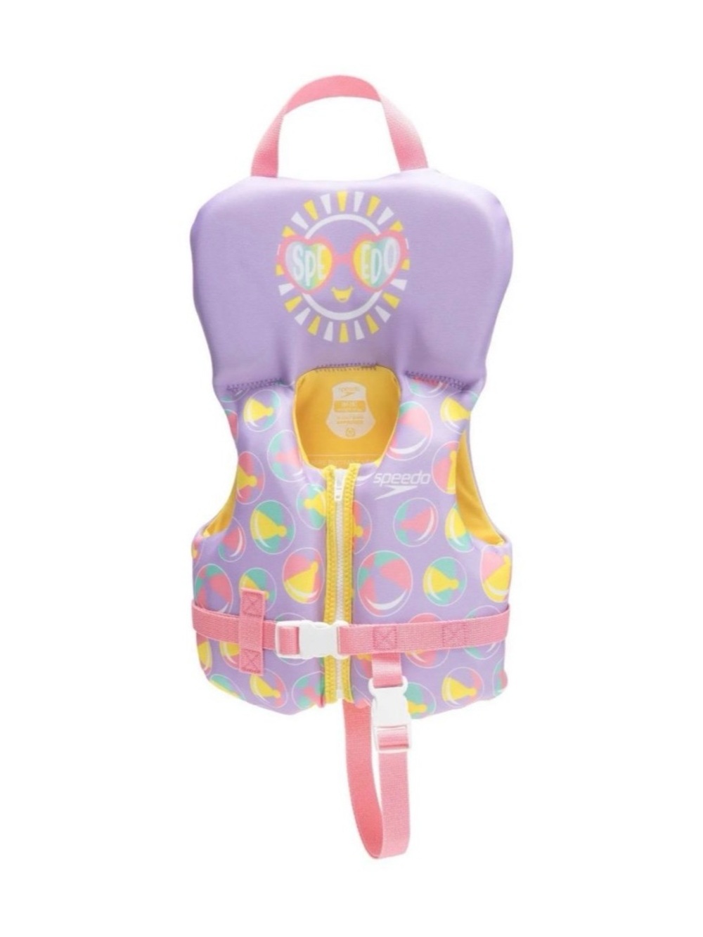 Speedo Infant Life Jacket Vest Purple Beachballs